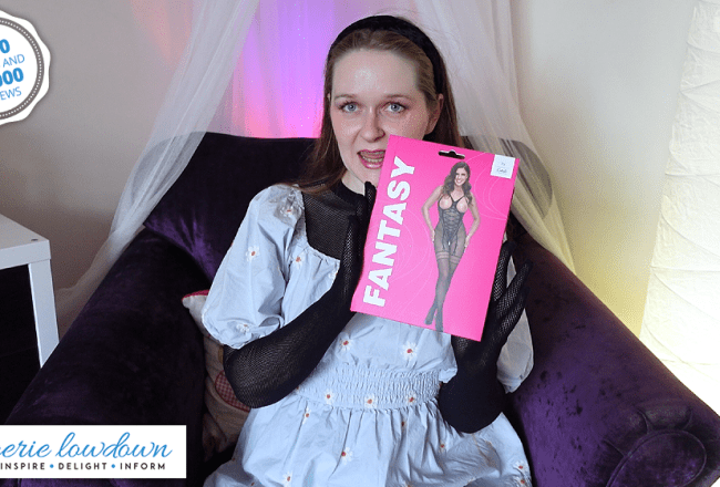 Faerie Willow reviews Fantasy by Cottelli open cup crotchless catsuit