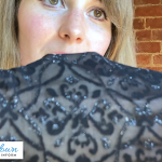 Katie reviews Black Secret patterned crotchless tights