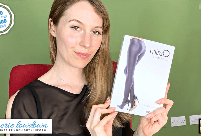 Katie reviews Miss O glossy opaque tights T800