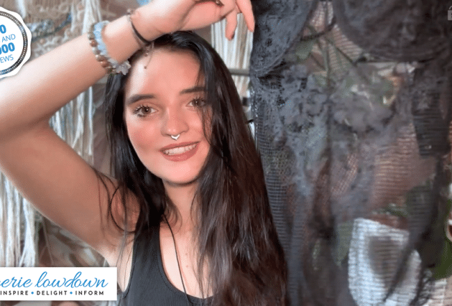 Roxy Nova reviews SHEIN eyelash floral lace fishnet bodysuit
