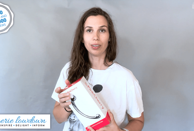Starla the Modeladventurer reviews PinkCherry 8in stainless steel curved G-spot dildo