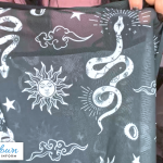 Dani Thompson reviews ROMWE goth sun and moon graphic mesh bodysuit