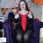 Faerie Willow reviews Mapalé fishnet bodysuit with rhinestone detail and cuffs