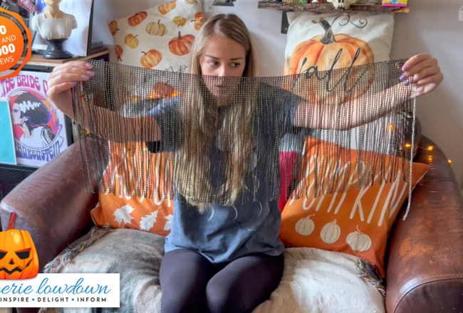 Jessica Maria reviews Mapalé glam fringe skirt with rhinestones