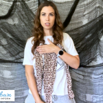 Starla the Modeladventurer reviews Mapalé leopard print mesh longsleeve bodysuit